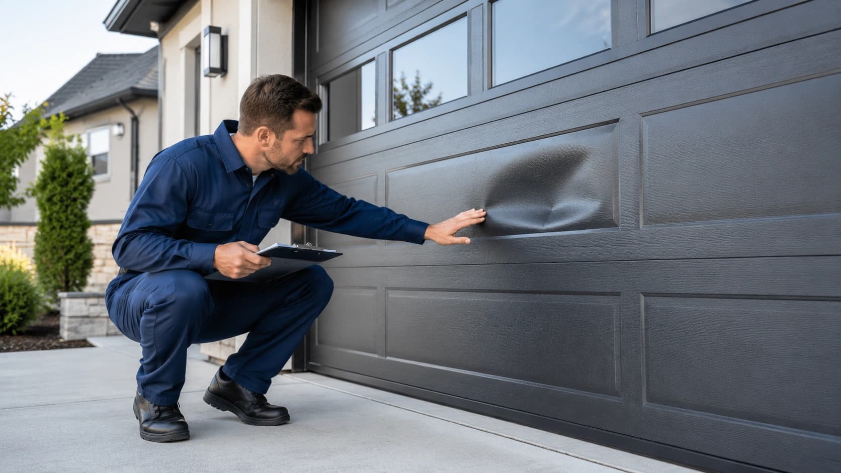 Can a Damaged Garage Door Panel Be Repaired or Should It Be Replaced?