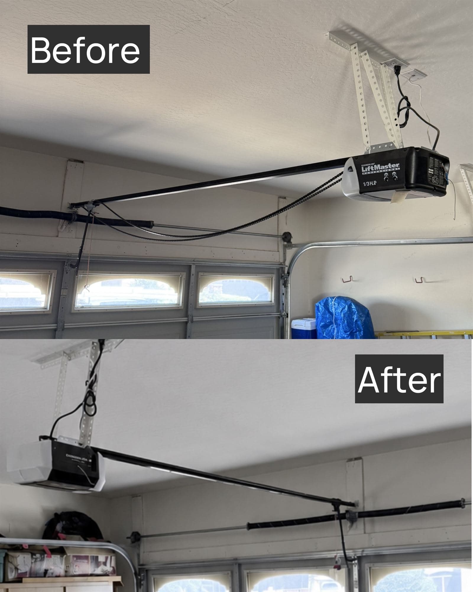 Spring & Opener Installs (Before & After)