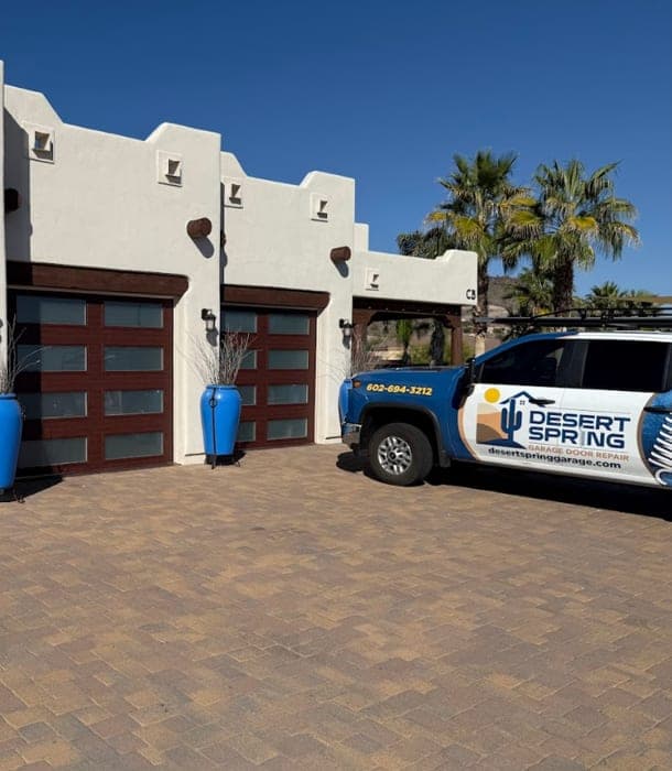 Desert Spring truck at a Fountain Hills, AZ home for garage door spring replacement
