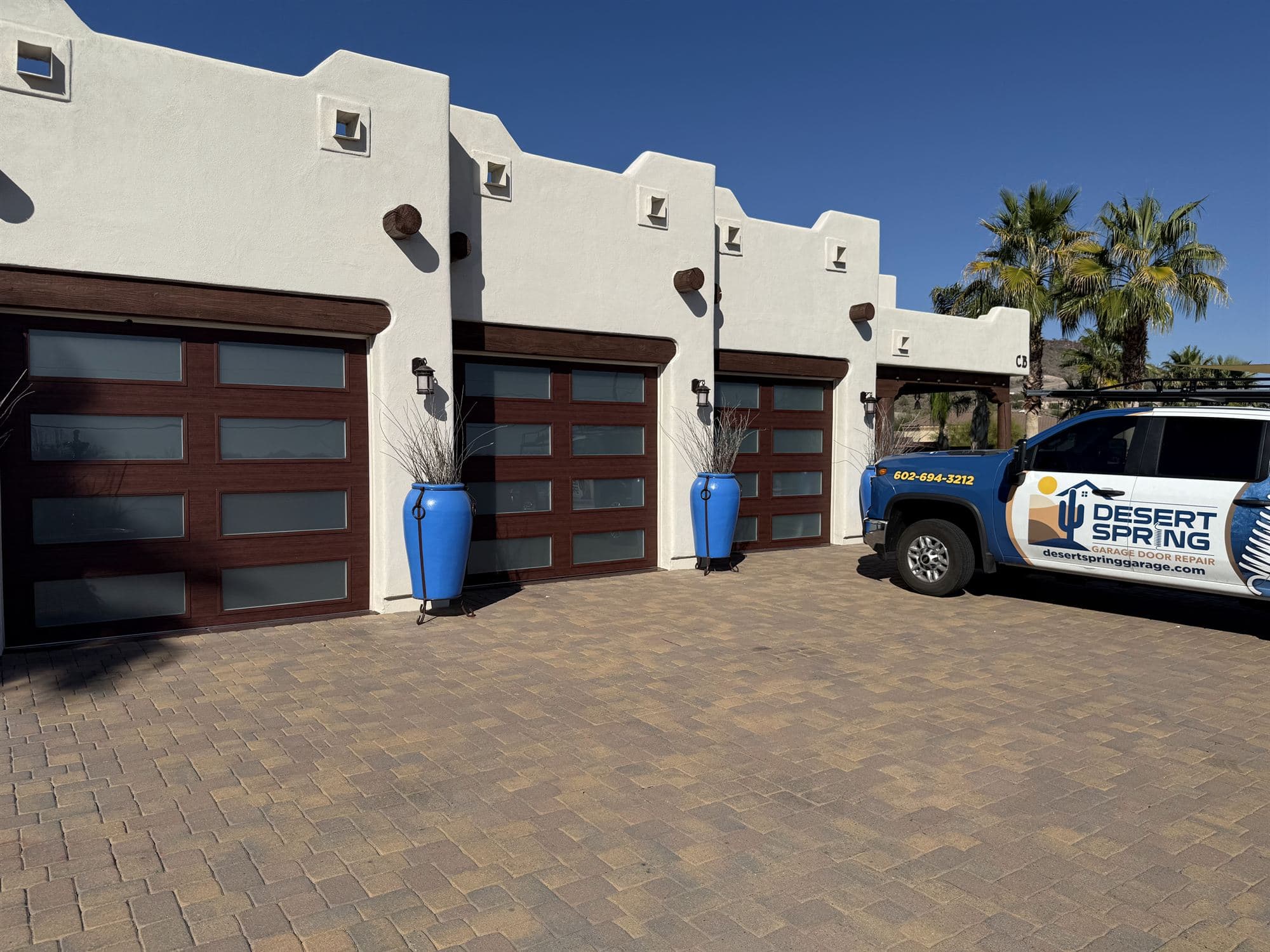 Garage Door Repair New River Garage door project in New River, AZ by Desert Spring Garage Door Repair